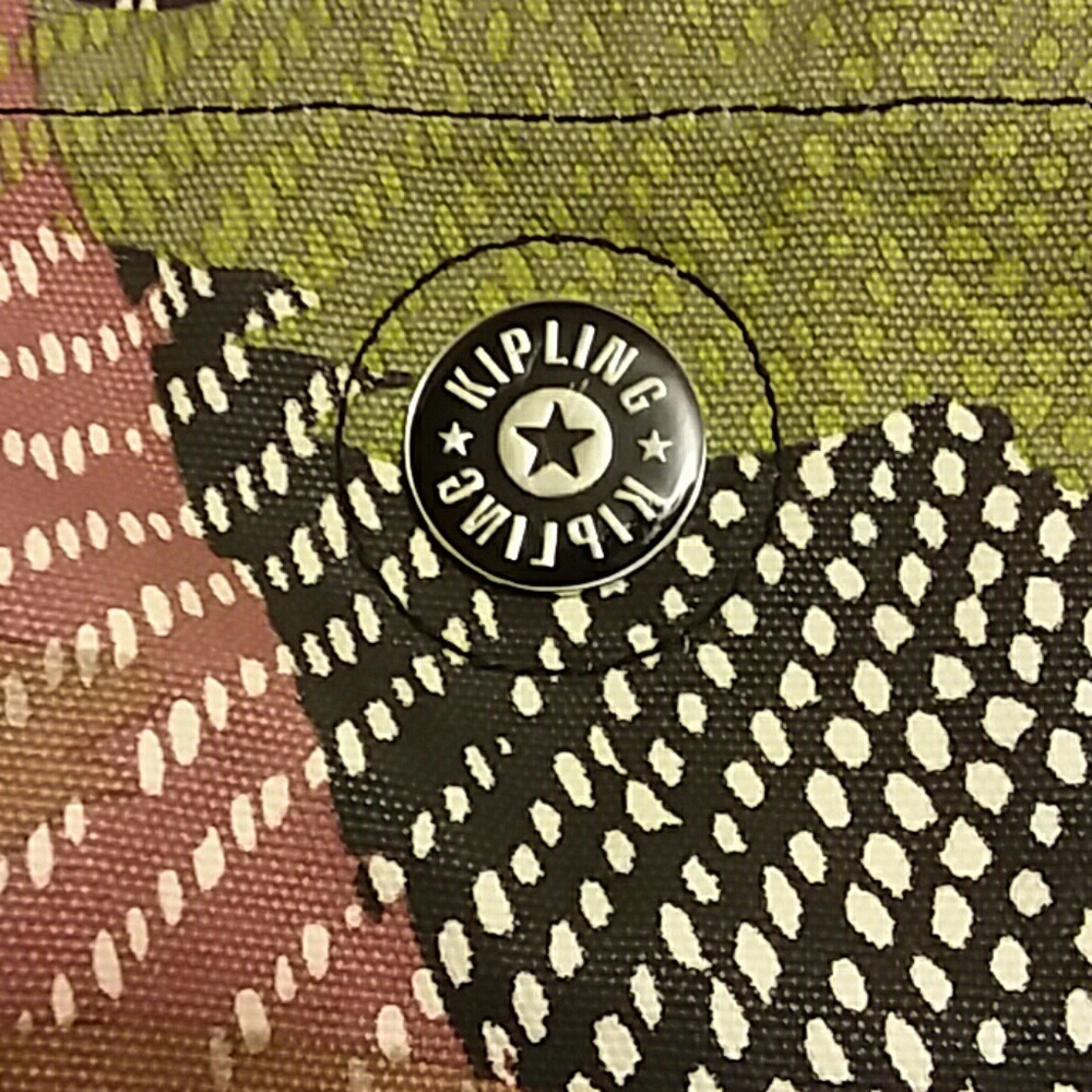 Kipling Ryne Print Circular Large Tote Bag & Pouch - image 3